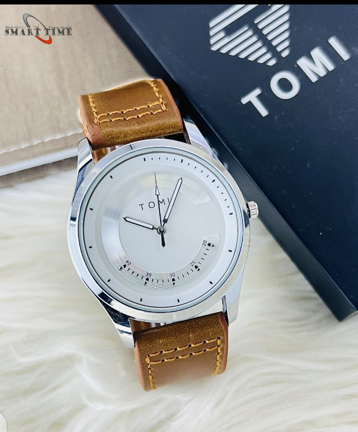 TOMI LEATHER STRAP WATCH